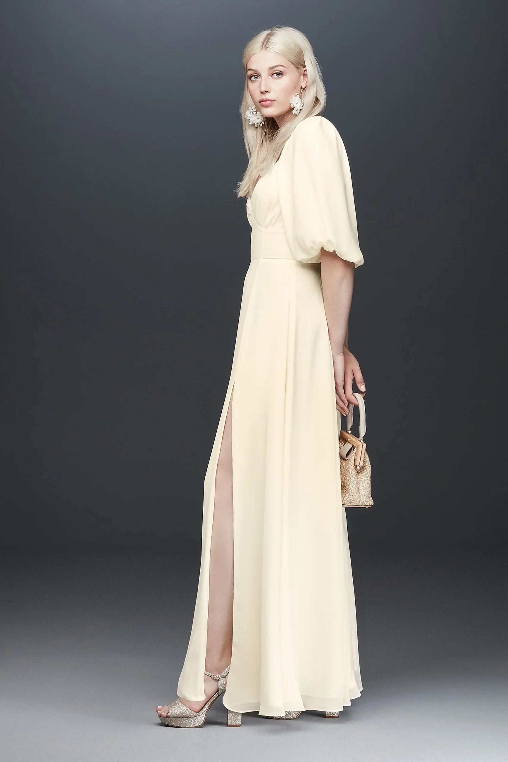 Fame and Partners Madelyn Bubble Sleeve Dress