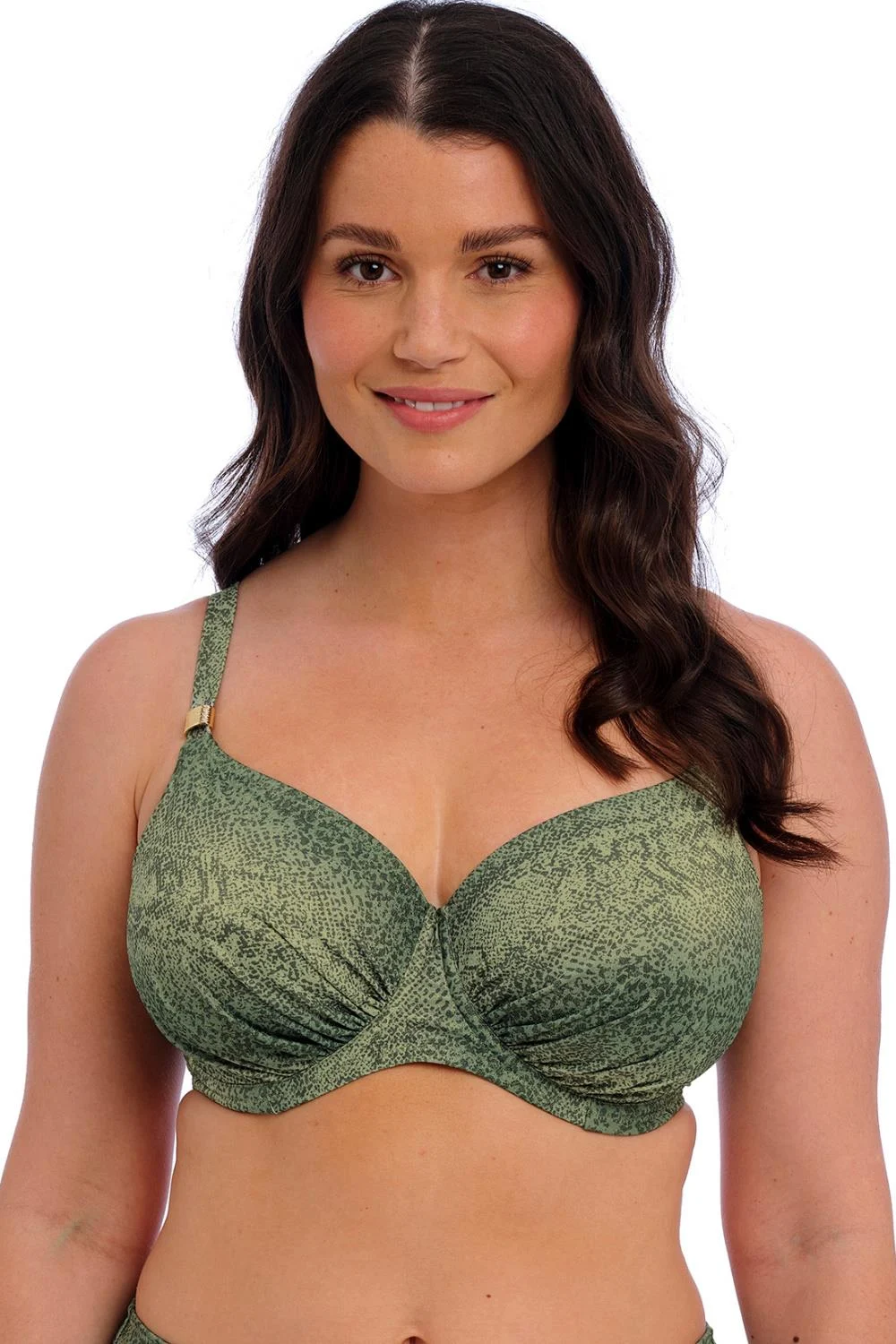 Fantasie Maya Bay Gathered Full Cup Bikini Top, Peridot (FS505701)