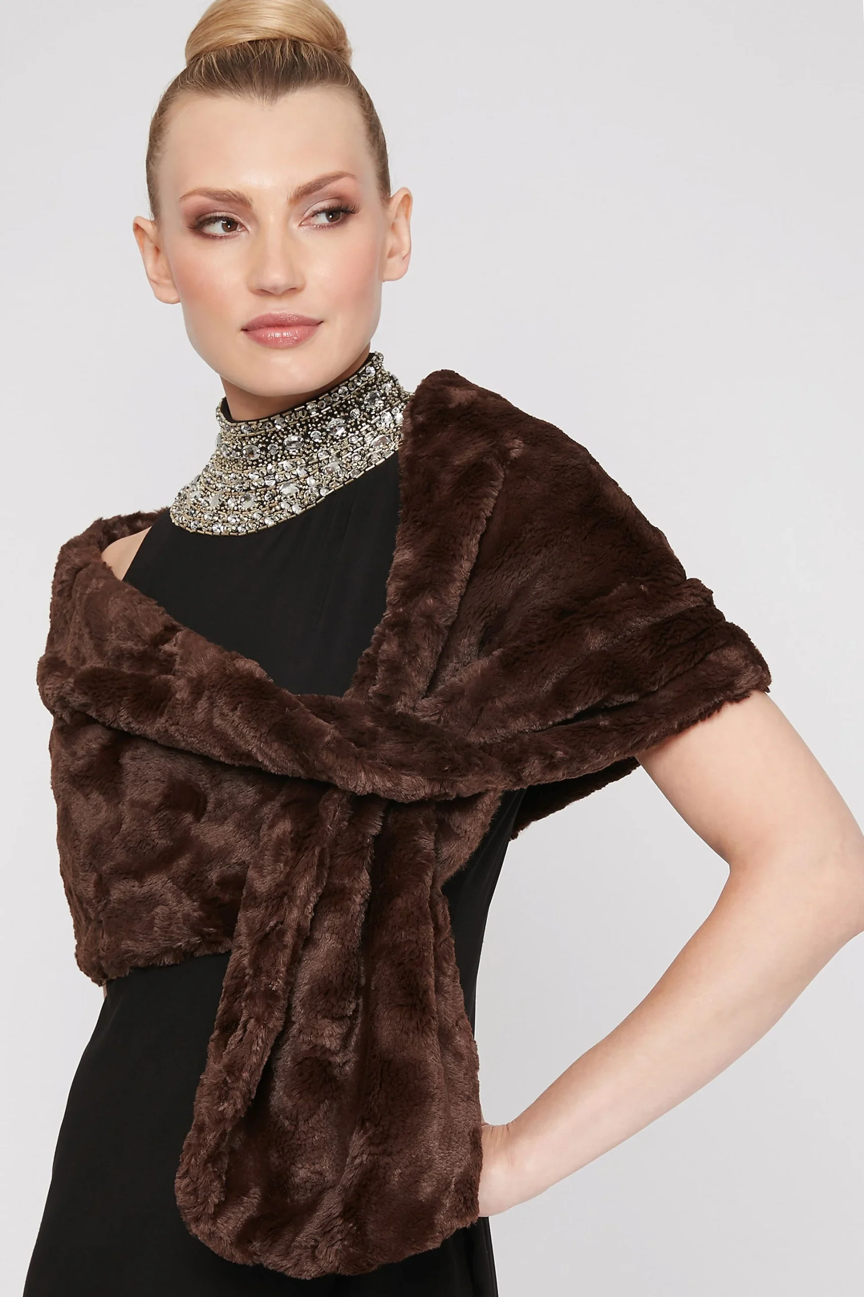 Faux Fur Pull-Through Wrap