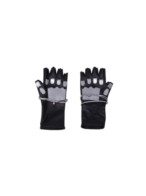 Final Fantasy VII Remake Tifa Lockhart New Version Halloween Cosplay Accessories Black Gloves And Bracelets