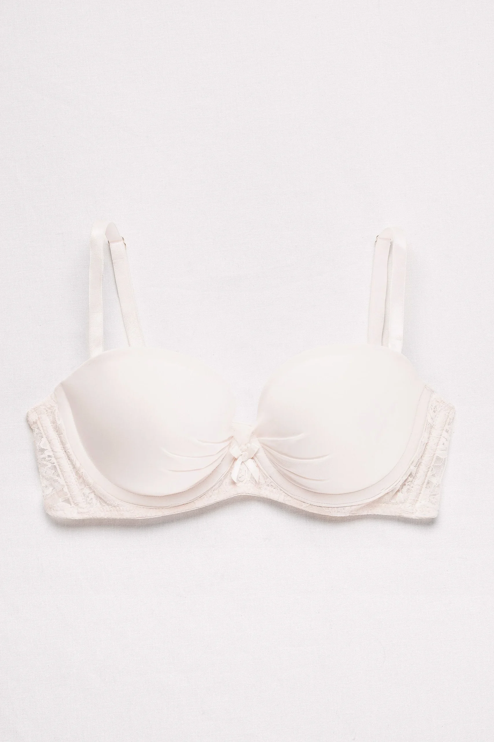 Fiorentina Pleated Padded Bra with Lace Sides