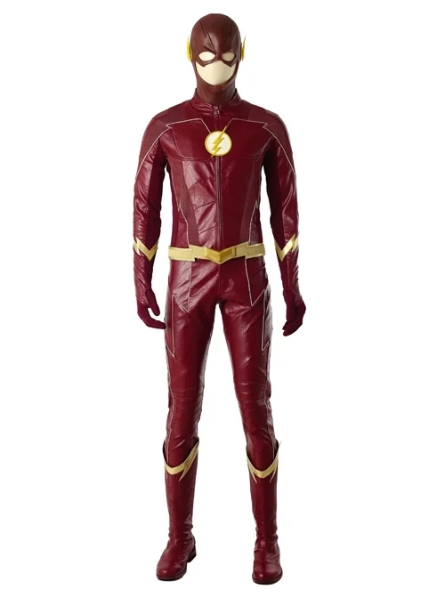 The Flash Season 4 The Flash Barry Allen Battle Suit Halloween Cosplay Costume Full Set