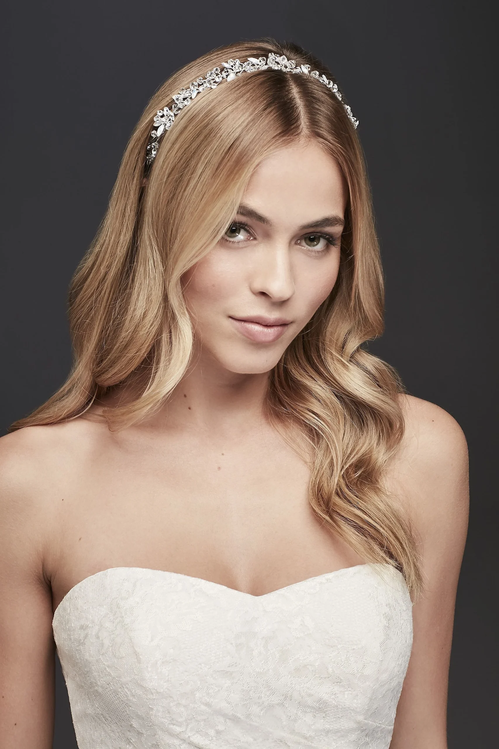 Flexible Crystal Flower Headband