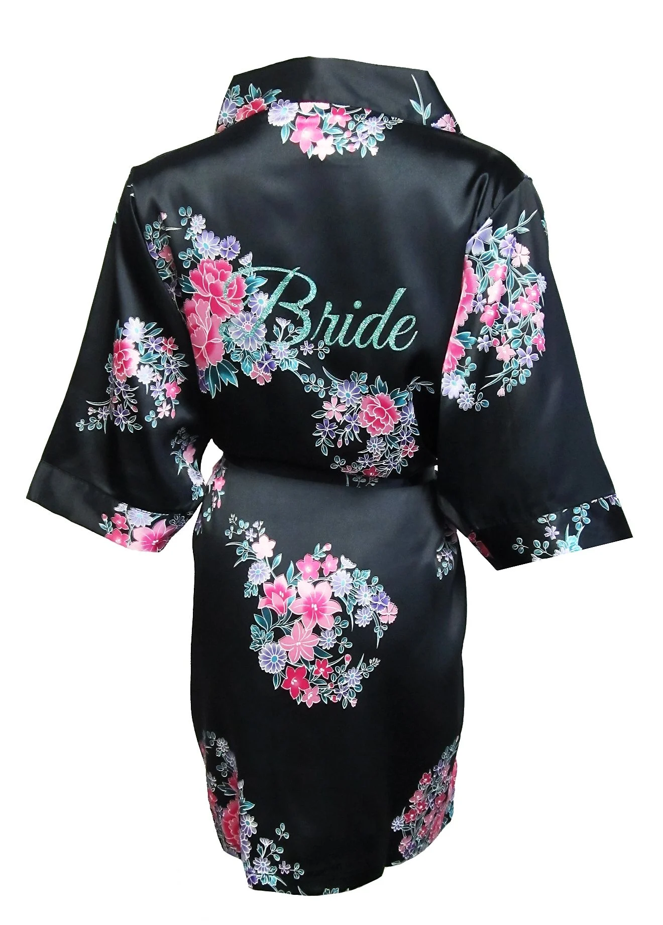 Floral Robe with Glitter Bride