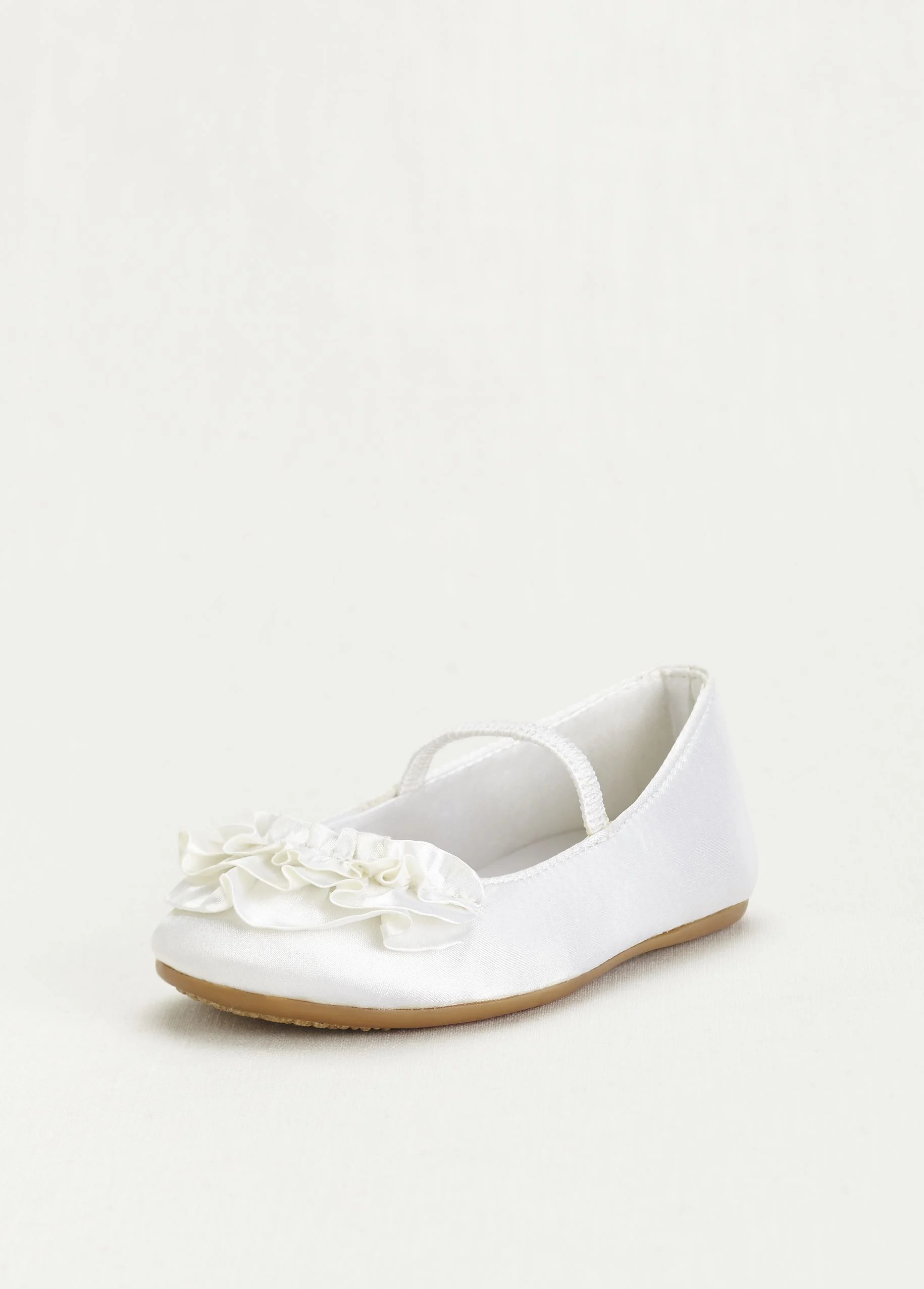 Flower Girl Ballet Flat with Ruffle Detail