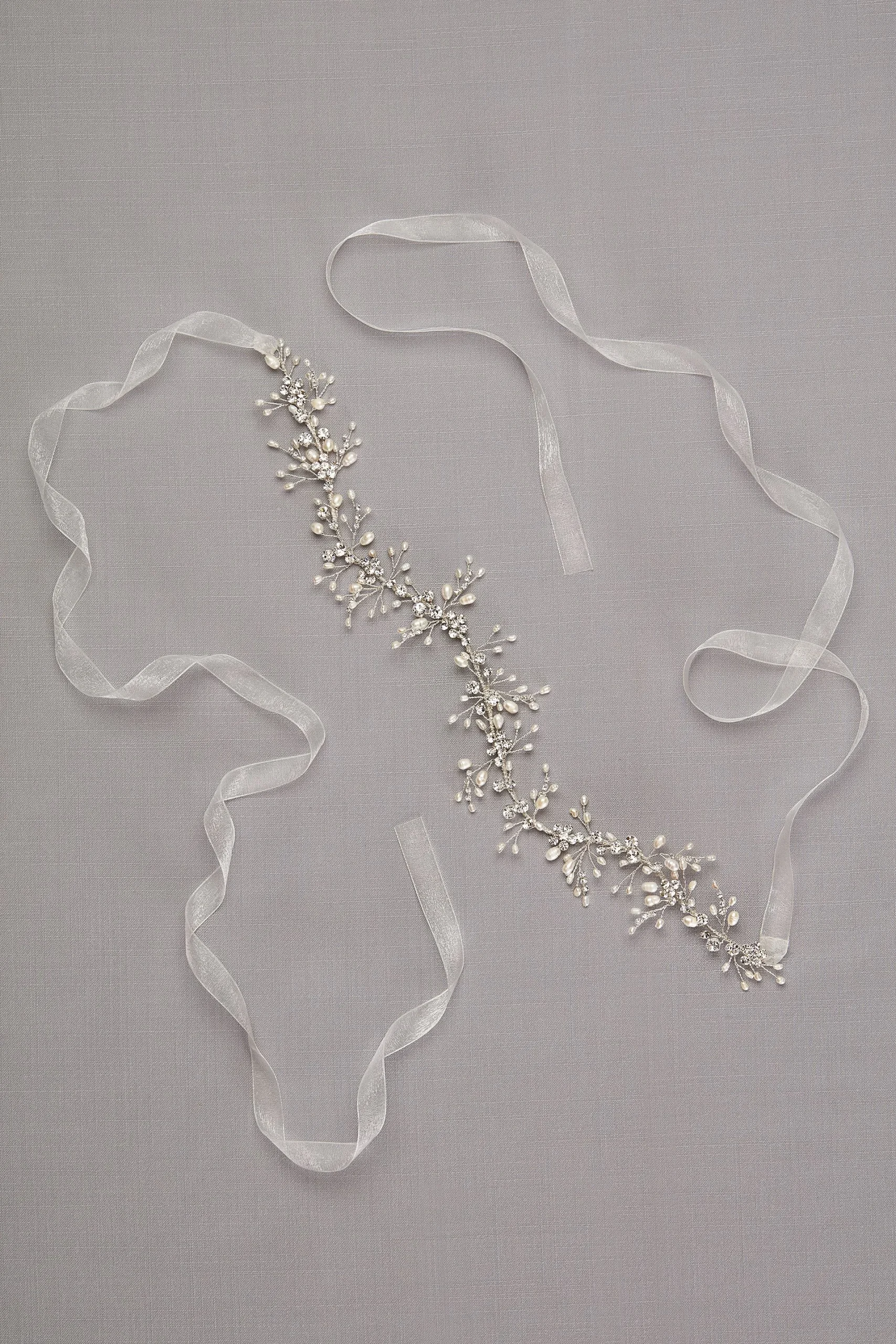 Freshwater Pearl and Crystal Wired Sash