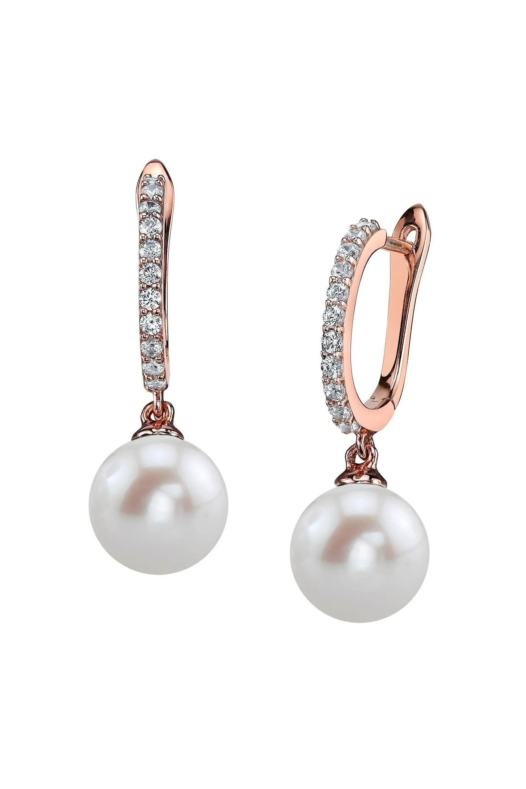Freshwater Pearl Rose Gold Plated Zara Earrings