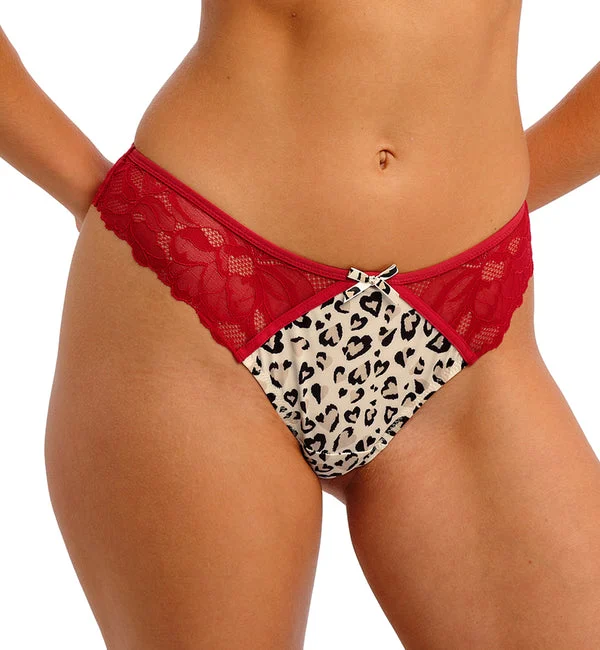 Freya Cherish Me Thong (404070) - Red Leopard