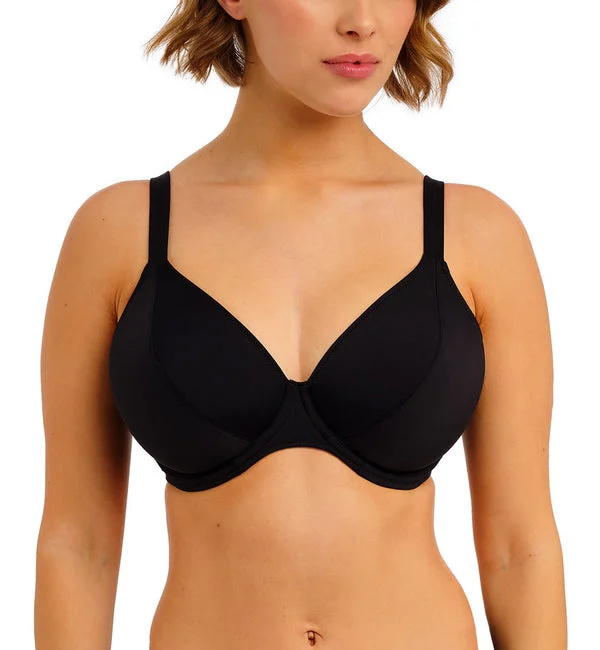 Freya Jewel Cove Underwire Bikini Top (7225) - Plain Black