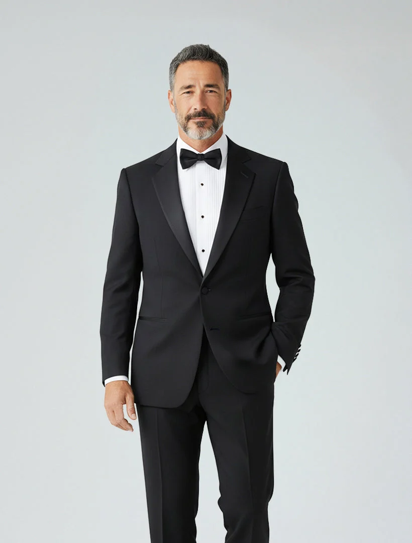 FUBU Classic Notch Lapel Black Tuxedo