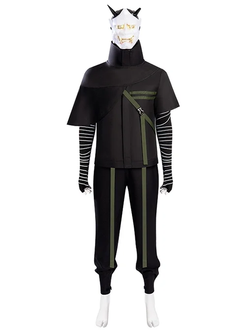 Game Ghostwire Tokyo Hannya Outfit Halloween Cosplay Costume Full Set