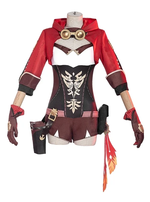 Genshin Impact Amber Bunny Earl Detect Knight Halloween Game Cosplay Costume Full Set