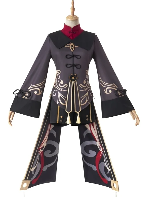 Genshin Impact Hu Tao Halloween Game Cosplay Costume Full Set