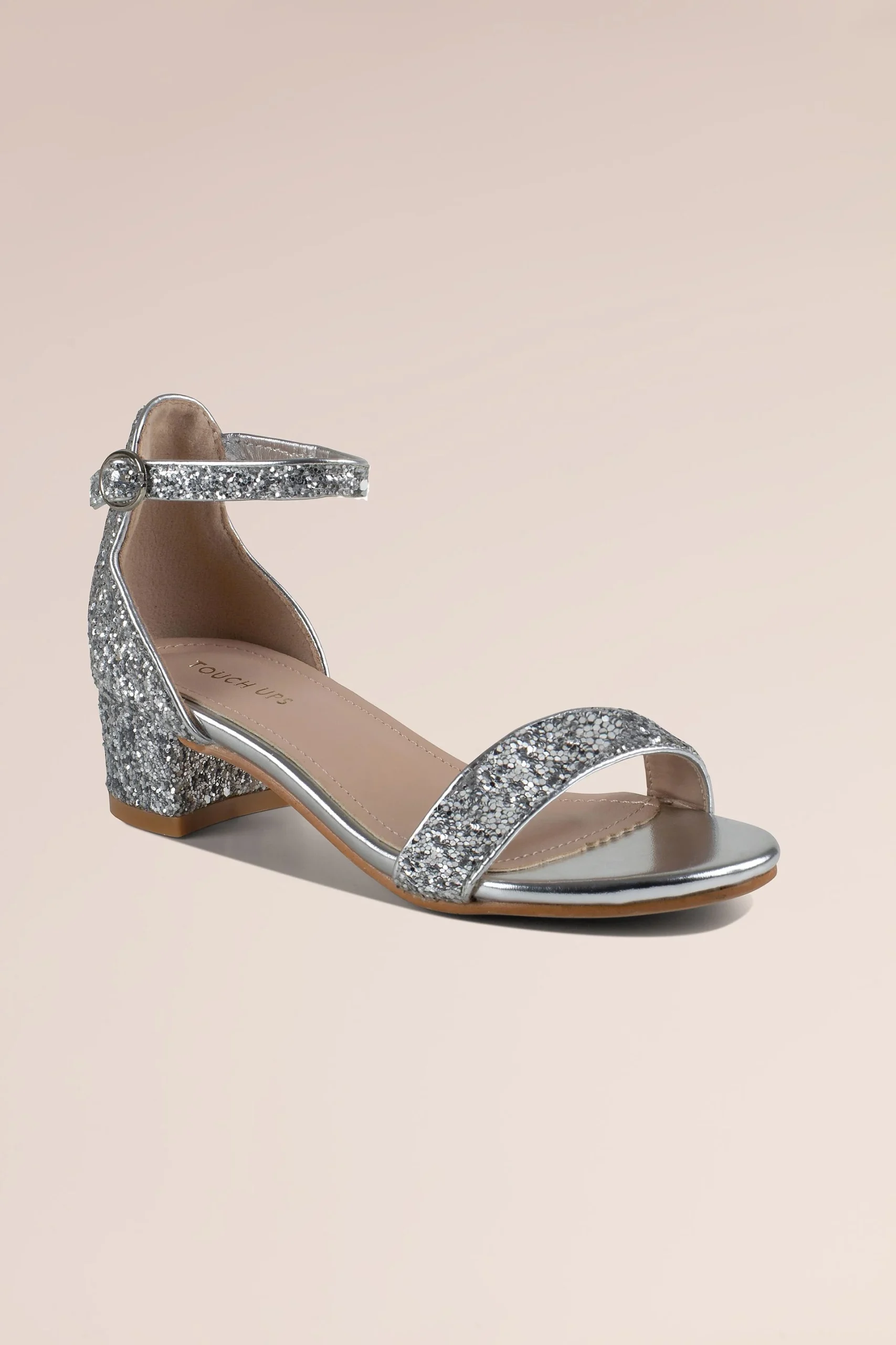 Girls Crystal Encrusted Strappy Sandals