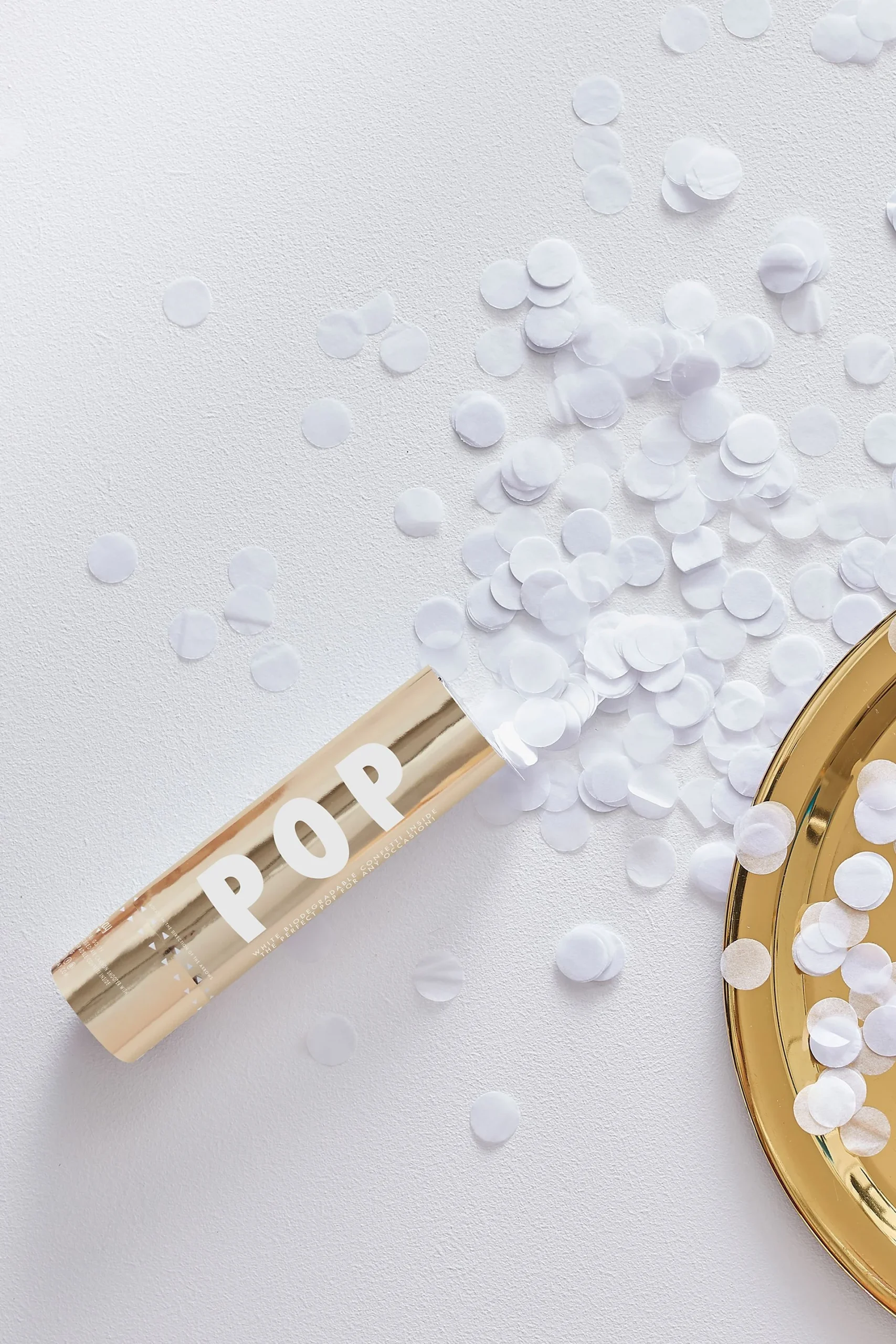 Gold-Foiled Biodegradable Confetti Cannon