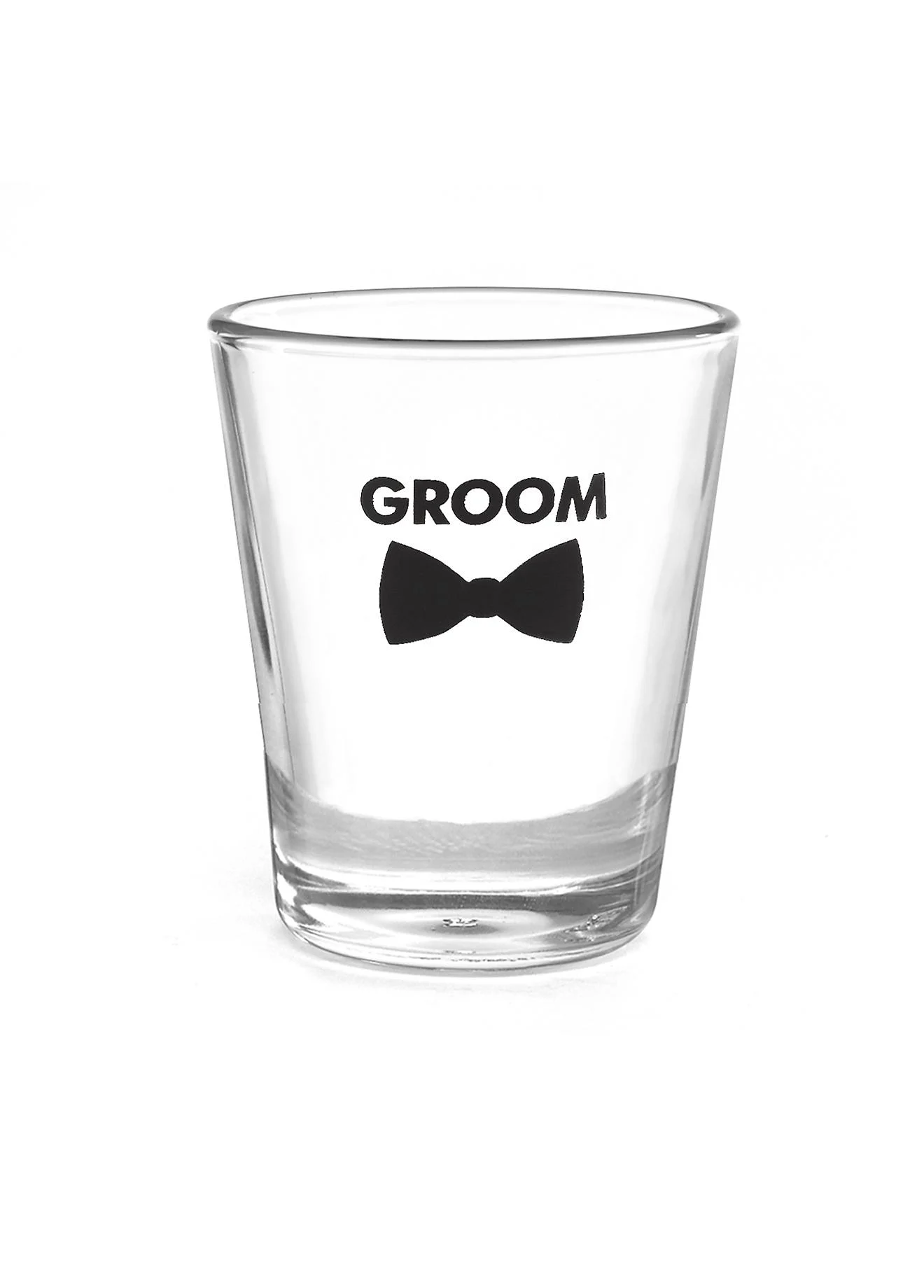 Groom Bow Tie Wedding Party Shot Glasses