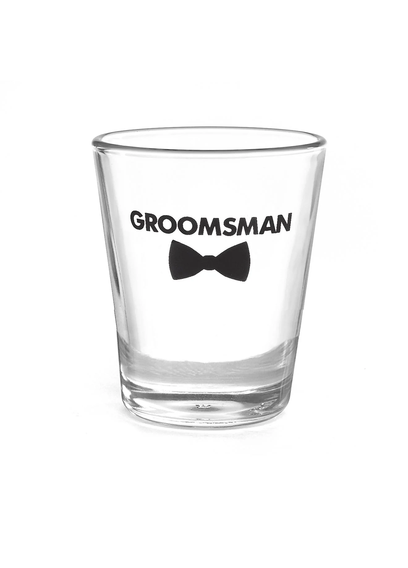 Groomsman Bow Tie Wedding Party Shot Glasses