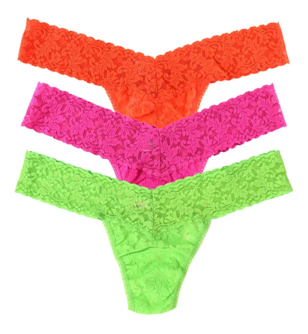Hanky Panky 3-PACK Signature Lace Low Rise Thong (49113PK) - ICF3