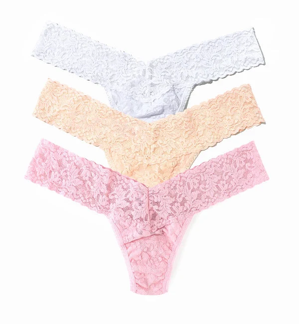 Hanky Panky 3-PACK Signature Lace Low Rise Thong (49113PK) - MVAF