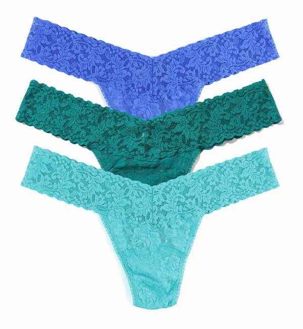 Hanky Panky 3-PACK Signature Lace Low Rise Thong (49113PK) - SEBB