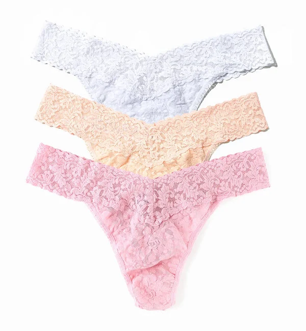 Hanky Panky 3-PACK Signature Lace Original Rise Thong (48113PK) - MVAF