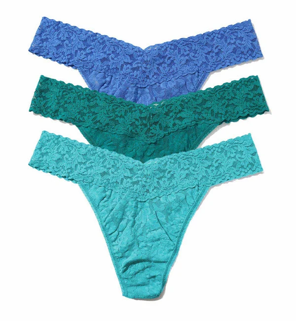 Hanky Panky 3-PACK Signature Lace Original Rise Thong (48113PK) - SEBB