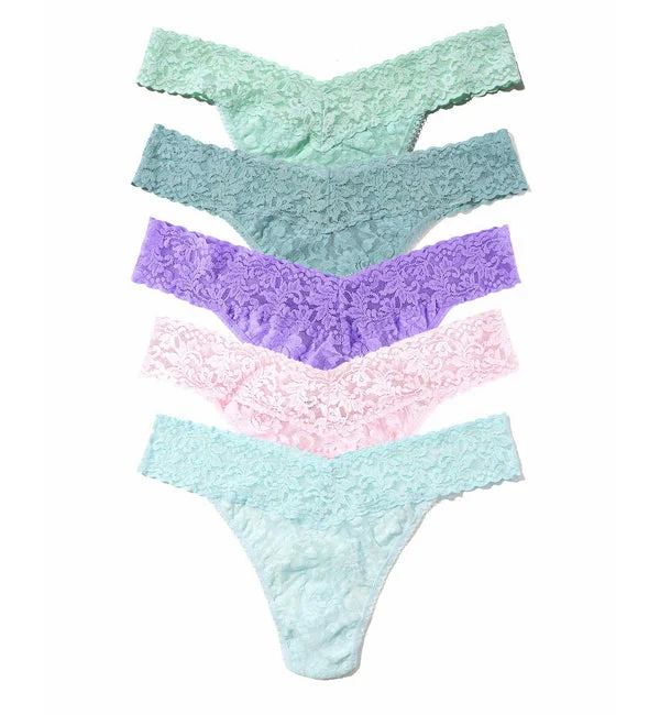 Hanky Panky 5-PACK Signature Lace Original Rise Thong (48115PK) - CPHD