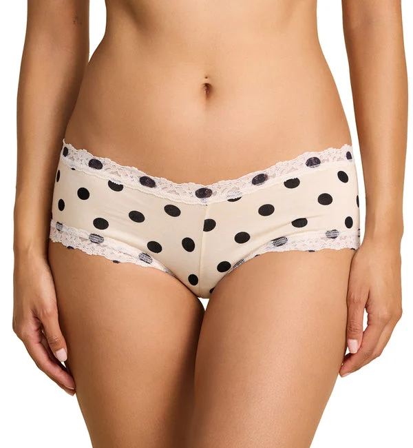 Hanky Panky Cotton Printed Boyshort (PR891281) - Poke A Dot