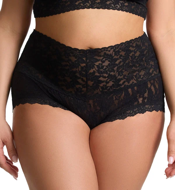 Hanky Panky Plus Size Retro Boyshort (9K1204X) - Black