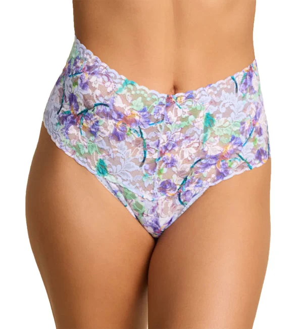 Hanky Panky Printed Retro Lace Thong (PR9K1926) - Pleinair
