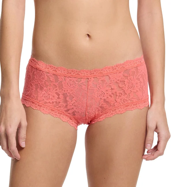 Hanky Panky Signature Lace Boyshort (4812P) - Courageous Coral