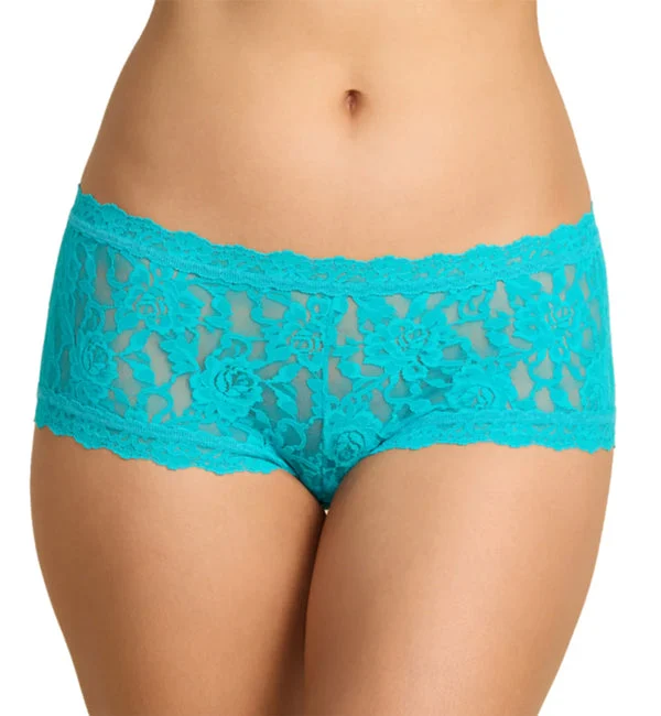Hanky Panky Signature Lace Boyshort (4812P) - Turkish Tile Blue