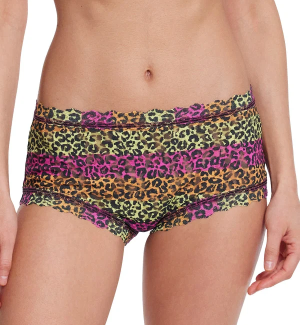 Hanky Panky Signature Lace High Rise Printed Boyshort (PR481292) - It's Electric