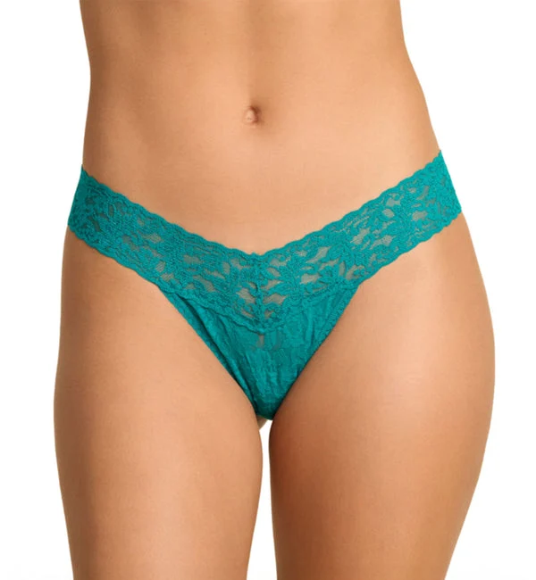 Hanky Panky Signature Lace Low Rise Thong (4911P) - Dark Teal