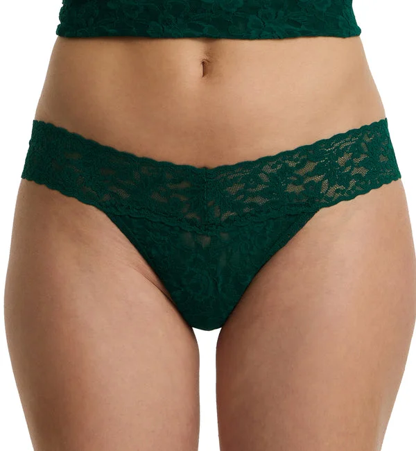 Hanky Panky Signature Lace Low Rise Thong (4911P) - Spruce
