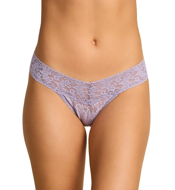 Hanky Panky Signature Lace Low Rise Thong (4911P) - Violet Daze