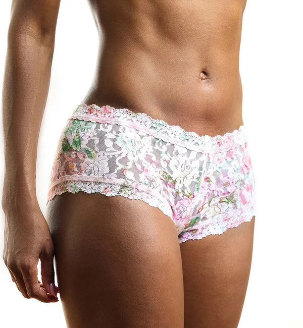 Hanky Panky Signature Lace Printed Boyshort (PR4812P) - Rococo Rose