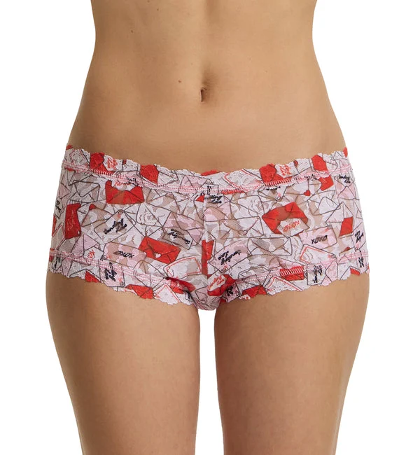 Hanky Panky Signature Lace Printed Boyshort (PR4812P) - With Love