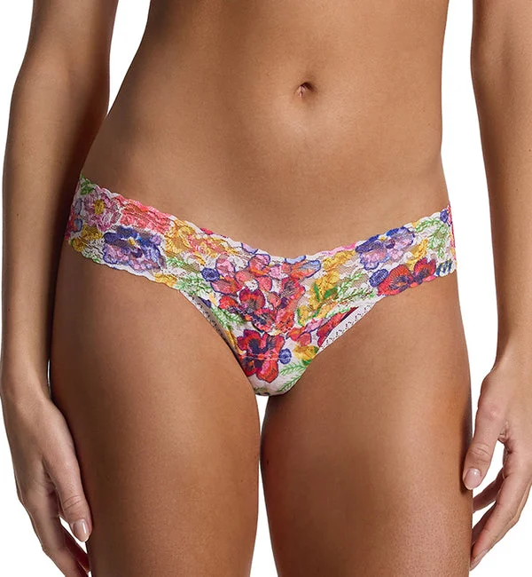 Hanky Panky Signature Lace Printed Low Rise Thong (PR4911P) - Adorned