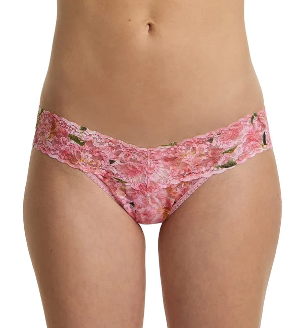 Hanky Panky Signature Lace Printed Low Rise Thong (PR4911P) - Dancing Petals
