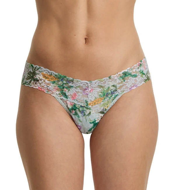 Hanky Panky Signature Lace Printed Low Rise Thong (PR4911P) - Floriculture