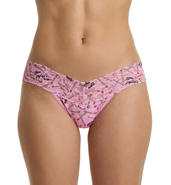 Hanky Panky Signature Lace Printed Low Rise Thong (PR4911P) - Perfect Match