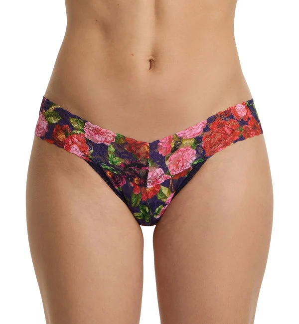 Hanky Panky Signature Lace Printed Low Rise Thong (PR4911P) - Winters Tale