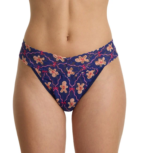Hanky Panky Signature Lace Printed Original Rise Thong (PR4811P) - Cookie Cutter