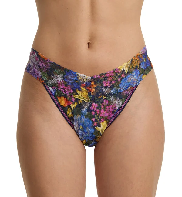 Hanky Panky Signature Lace Printed Original Rise Thong (PR4811P) - Impressionist