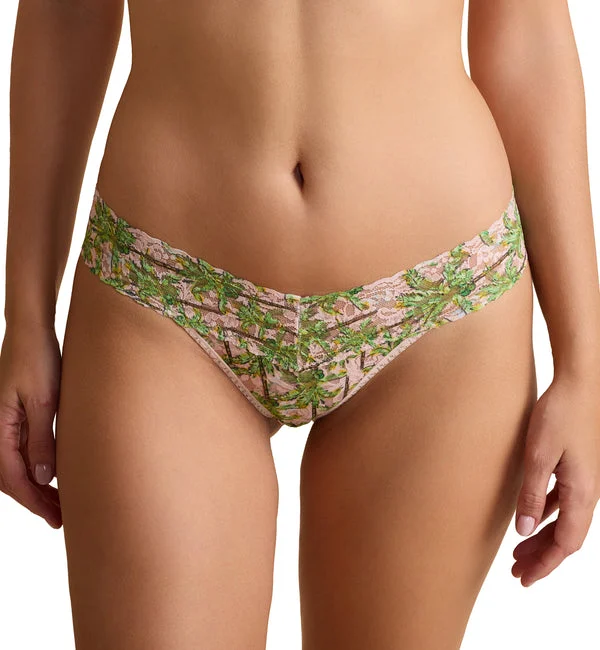 Hanky Panky Signature Lace Printed Original Rise Thong (PR4811P) - Palm Breeze