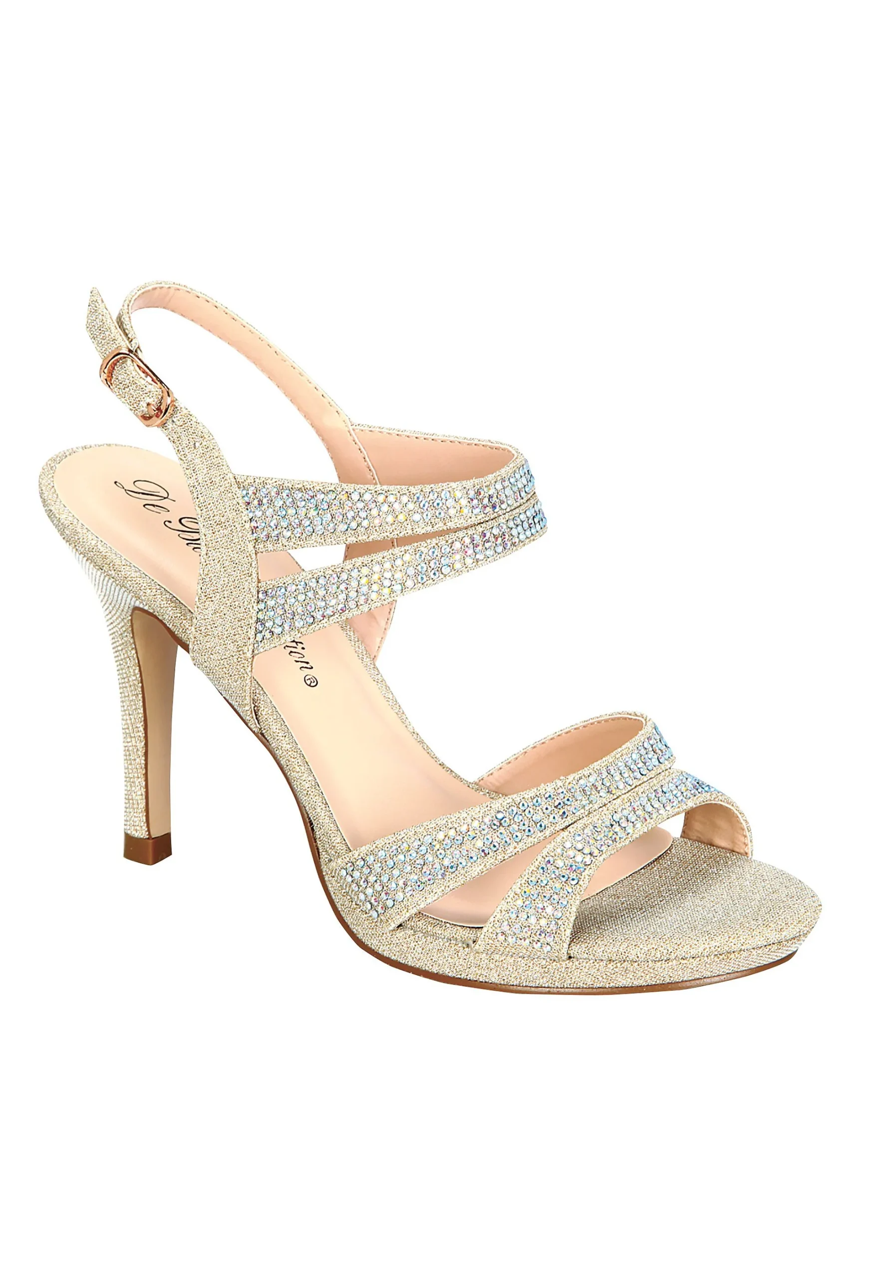 High Heel Sandal with Crystals by Blossom