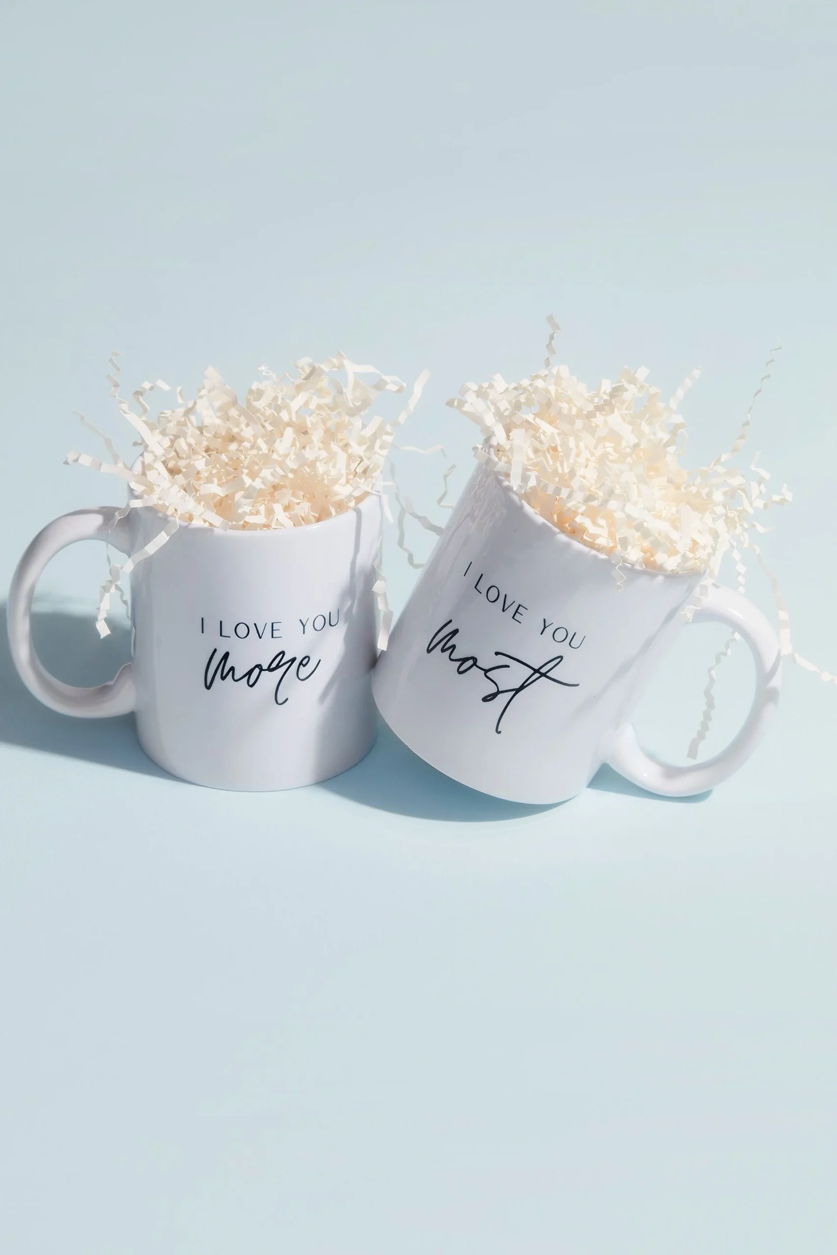 I Love You More and Most Couples Mug Set