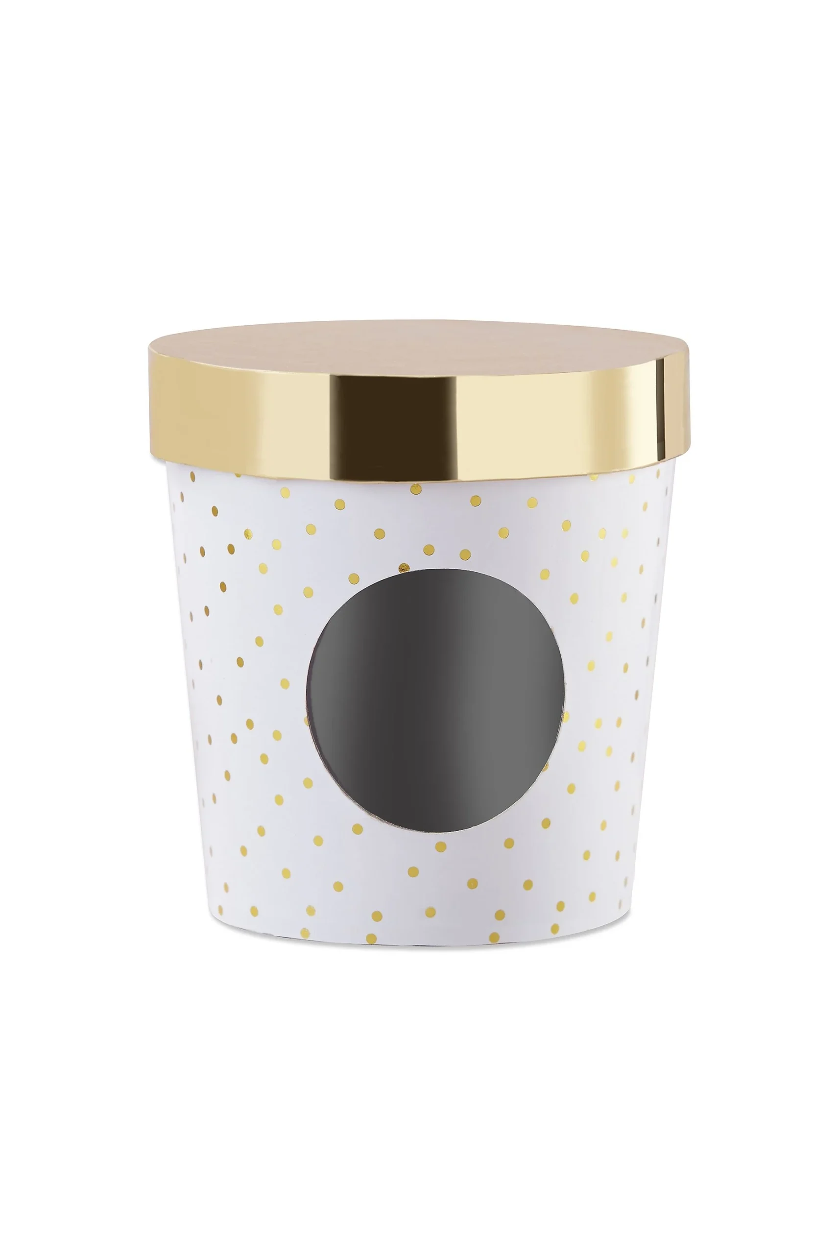 Ice Cream Favor Box - Gold Dot Set of 12