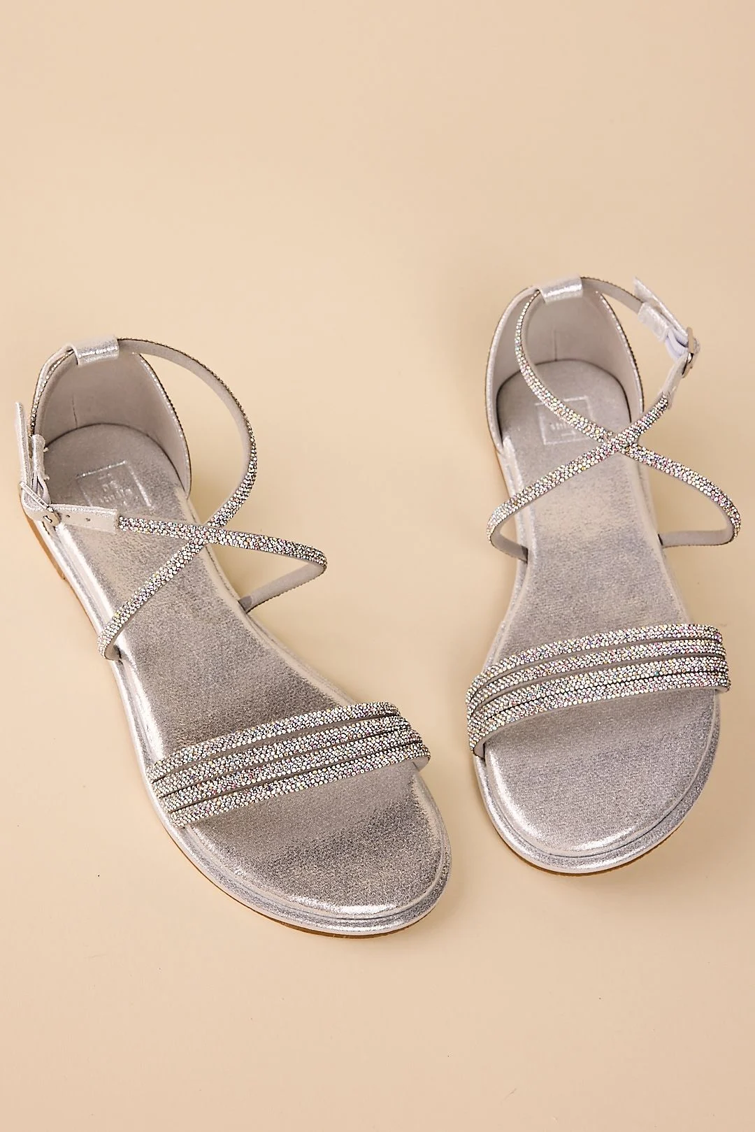 Iridescent Crystal Rope Sandals